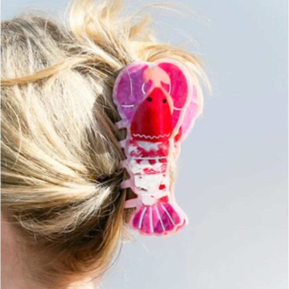 Pink Lobster Hair Clip - Picture 2 of 4